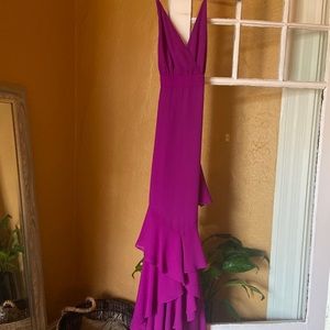 COPY - Fame & Partners High Low Ruffle Dress